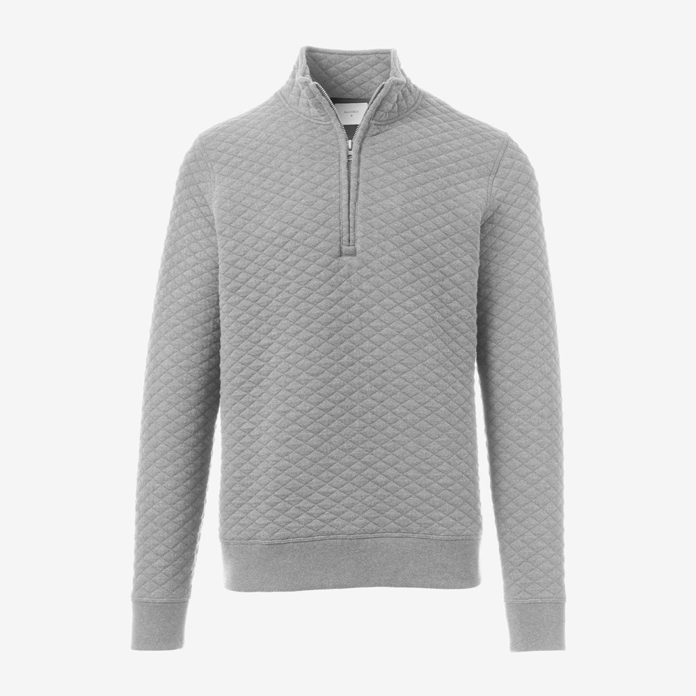 Billy Reid Diamond Quilted Half-zip Sweatshirt, Men's Shirts