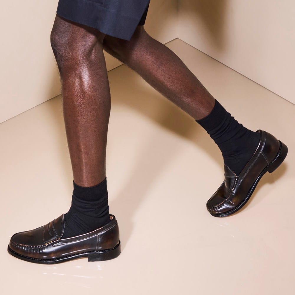 Allen Edmonds Penny Loafers Allen Edmonds Randolph Shell Cordovan Penny Loafer Chili  main image 3
