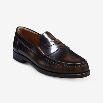 Allen Edmonds Brown Leather Penny Loafers Lug Sole Mens 8.5 D 0991 Made in USA Allen Edmonds Reserve Men main image 4