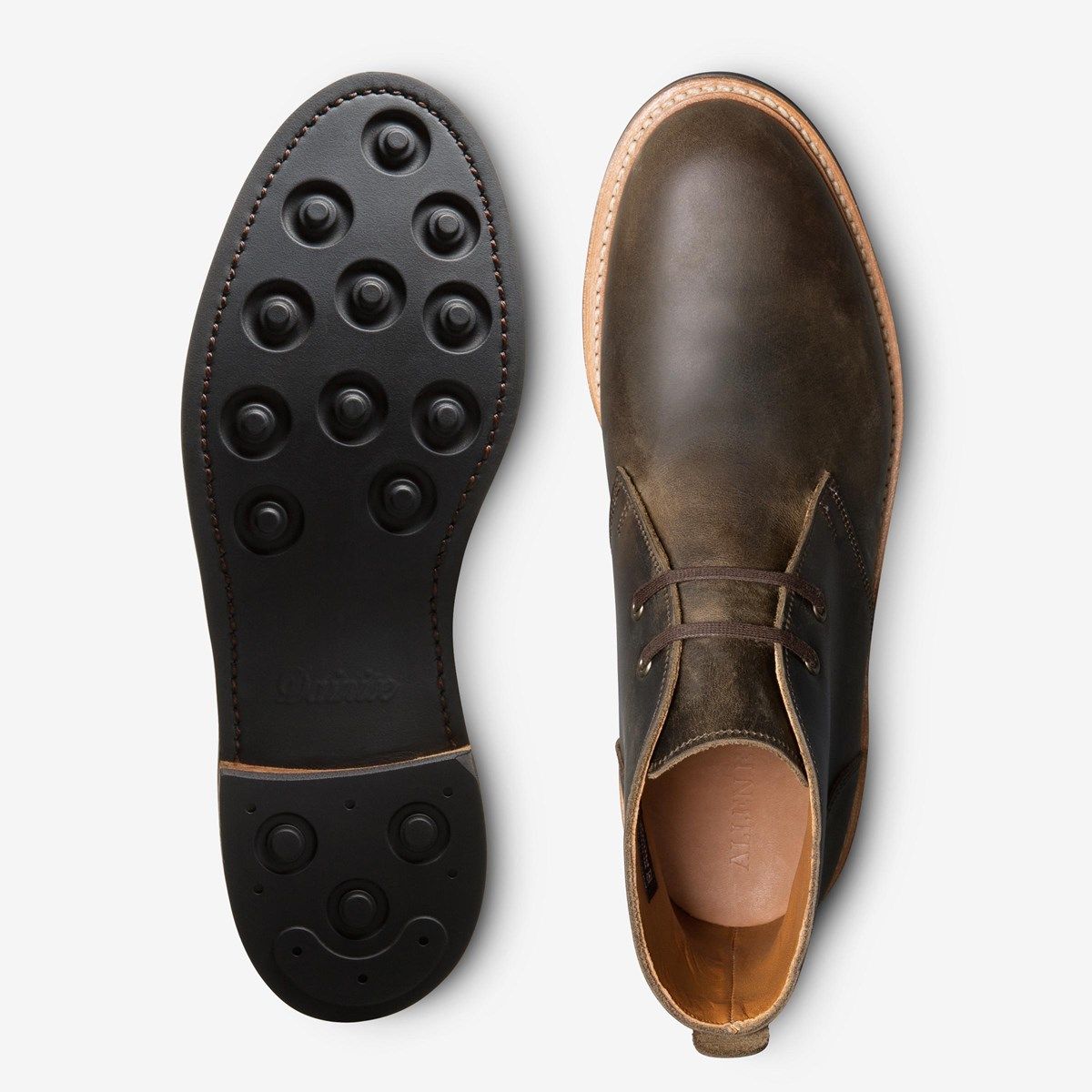 Allen Edmonds Ostendo‎ Combo Chukka Ankle Shoes Men\'s 10 2A Tan Brown Leather Allen Edmonds Ostendo Combo Chukka Ankle Shoes Men\ main image 3