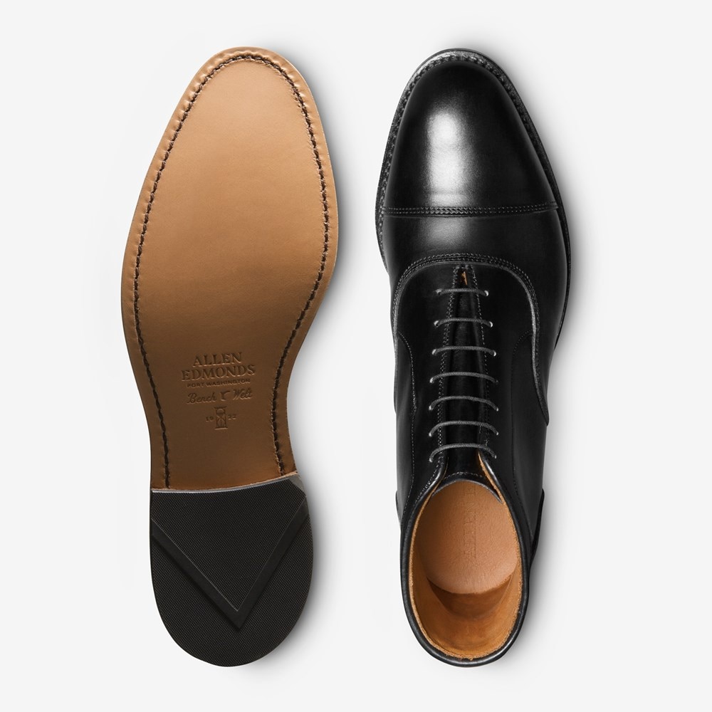 Allen Edmonds Park Avenue 黒 6E Park Avenue Shell Cordovan Cap-toe Oxford Dress Shoe | Men's