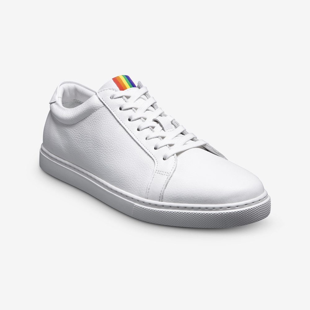 Flag Accent Leather Sneaker