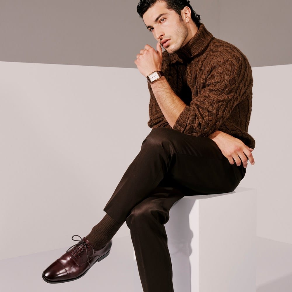 Factory Second Siena Cap-stitch Oxford Dress Shoe | Men display picture 2
