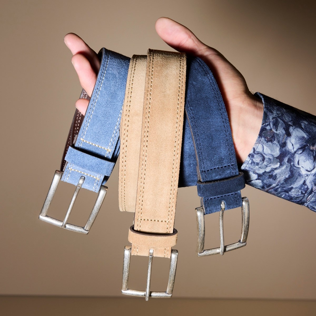 Bourbon Street Suede Dress Belt Men's Belts Allen Edmonds