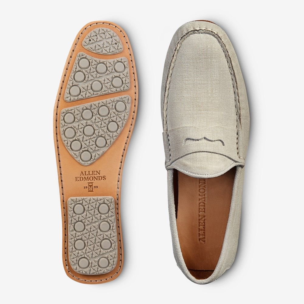 (取寄) アレンエドモンズ メンズ スーパースパートペン Allen Edmonds men Supersprtpen Light Grey Super Sport Penny Loafer | Men's Loafers | Allen Edmonds