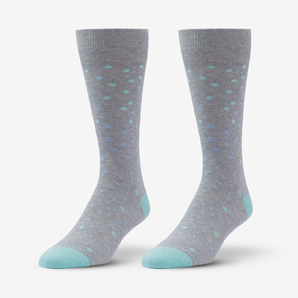 Grey Dots Sock Men s Socks Allen Edmonds