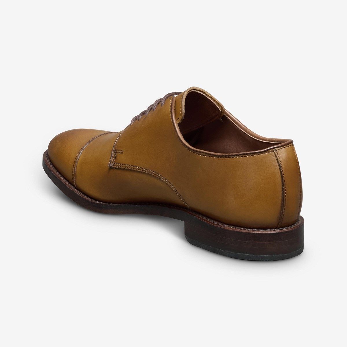 brown derby dress Allen Edmonds Park Avenue Cap-toe Shoe in Walnut Leather, size 13.0 3E light brown dress shoes