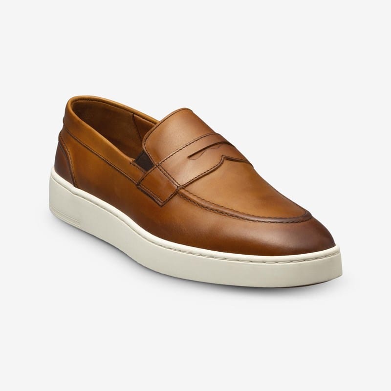 Allen Edmonds Randolph 2.0 Slip-on Sneaker in Walnut Leather, size 9.5 B