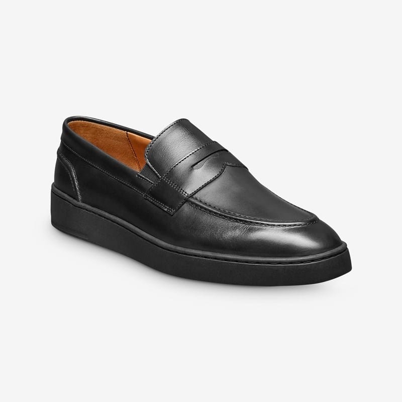 Allen Edmonds Randolph 2.0 Slip-on Sneaker in Black Leather, size 12.0 3E