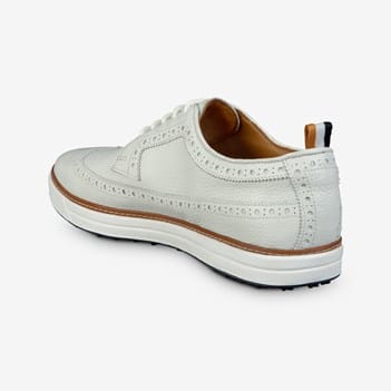 Allen Edmonds Dunes Wingtip Spikeless Golf Shoe White Mens 9 D Weather Proof Allen Edmonds Dunes Wingtip Spikeless Golf Shoe White Mens  main image 4