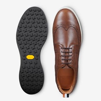 NWT Allen Edmonds Dunes Waterproof Leather Golf Shoes Brown Men’s 9.5 D Wingtip Men main image 2