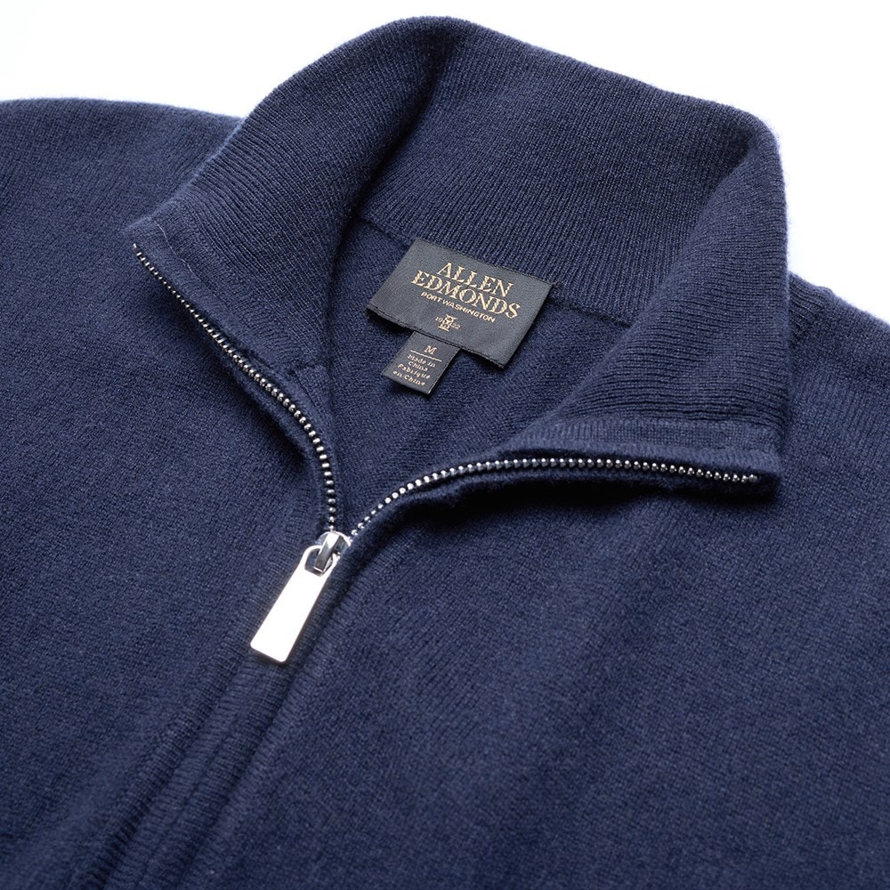 Cashmere Quarter-zip Sweater | Men's Shirts | Allen Edmonds
