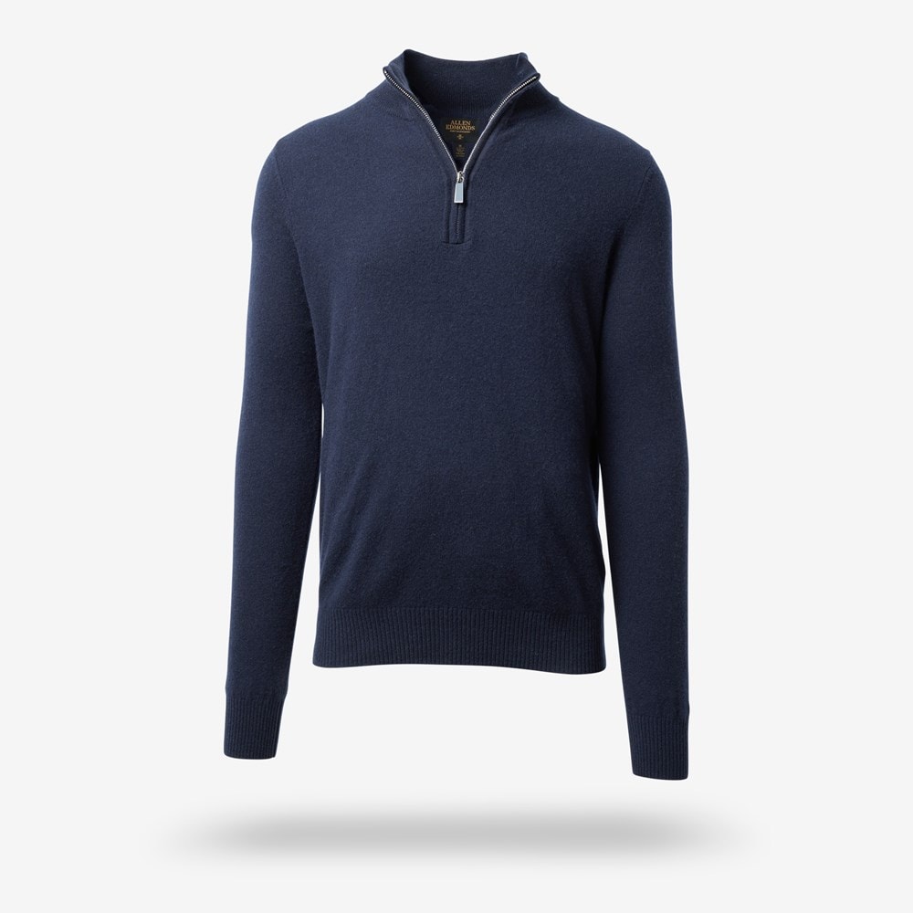 Cashmere Quarter-zip Sweater Men's Shirts Allen Edmonds