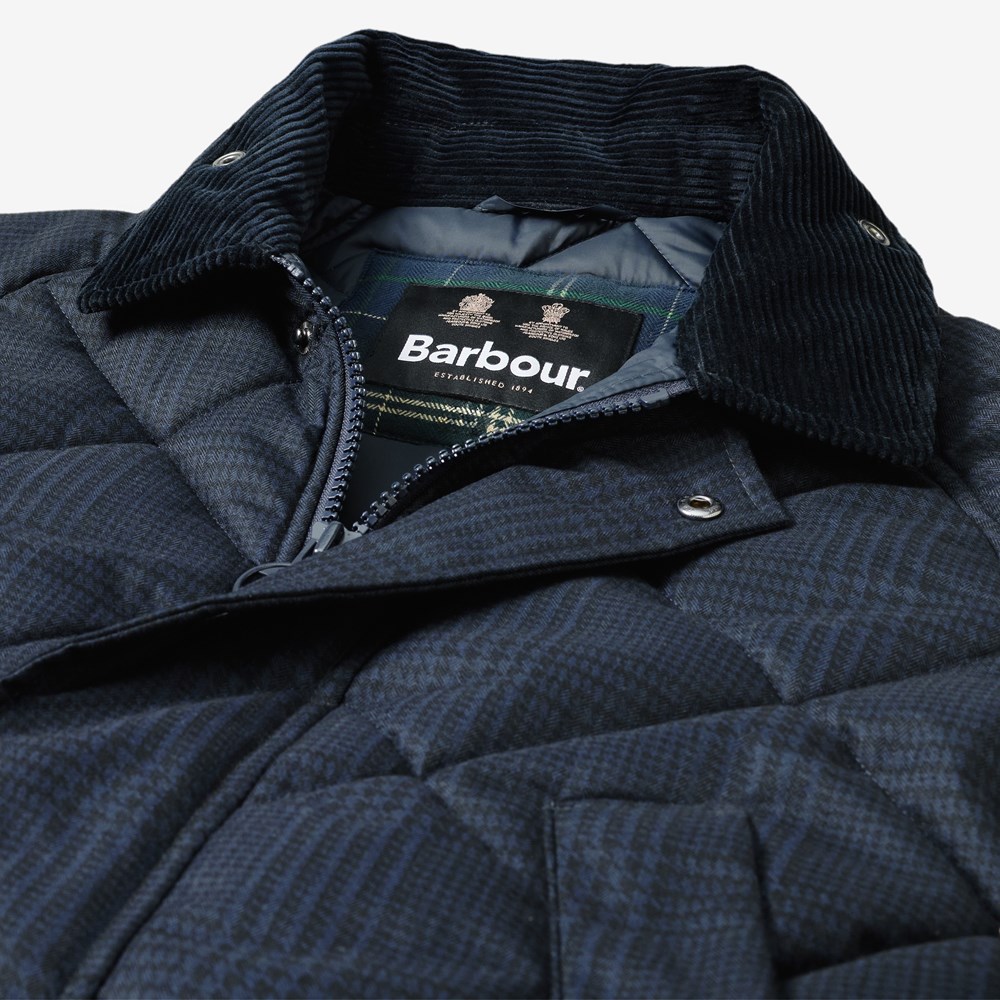 Barbour bardon quilted jacket navy hotsell