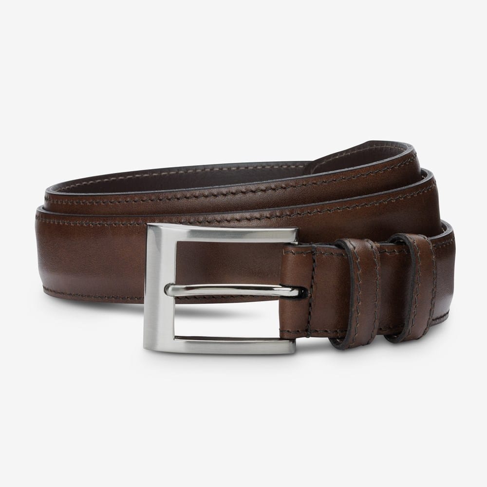 Allen Edmonds Wide Basic Dress Belt in Espresso Leather, size 36