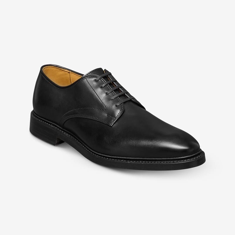 Allen Edmonds Maxwell Reserve Plain-toe Derby Dress Shoe in Black Leather, size 10.0 3E
