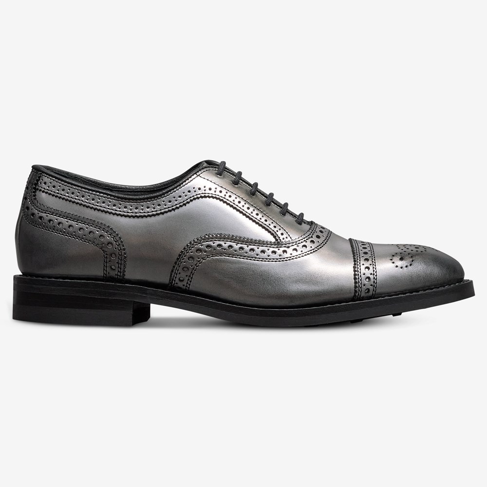靴 Allen Edmonds 6115 Strand Medallion cap Allen Edmonds Strand Leather Cap-toe Oxford Dress Shoe Black