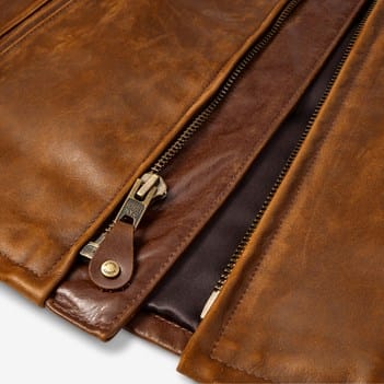 ジャケット・アウター sullen 00s archive real leather halfcoat Schott® N.Y.C. X Allen Edmonds Café Racer 2.0 Leather Jacket