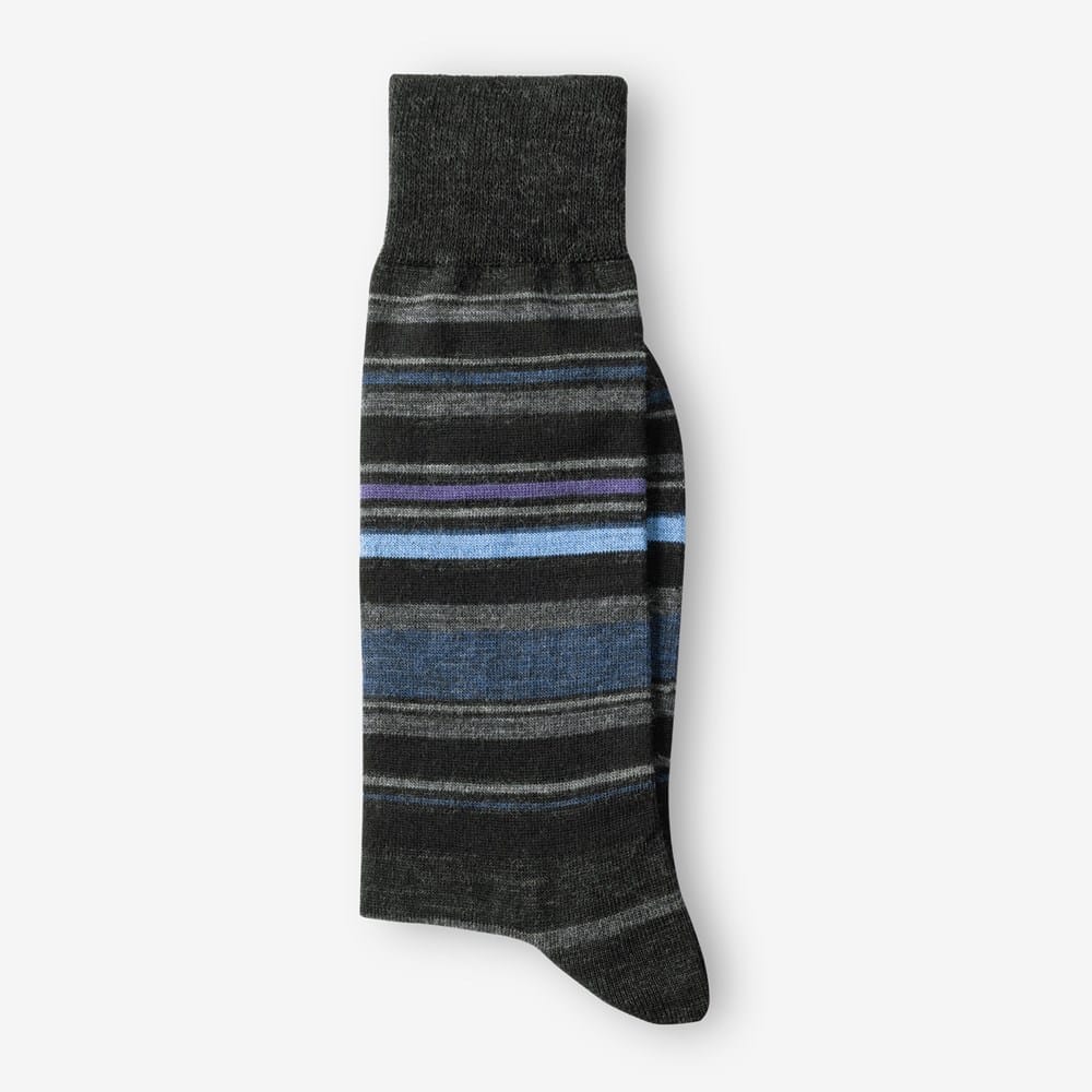 striped wool dress socks Boardroom Merino Mid-Calf Socks Elevate your style with Navy Red Stripe Dress Socks from DeadSoxy Allen Edmonds Multi Stripe Dress