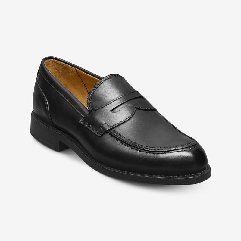 Allen Edmonds Miller Reserve Penny Loafer in Black Leather, size 10.0 D