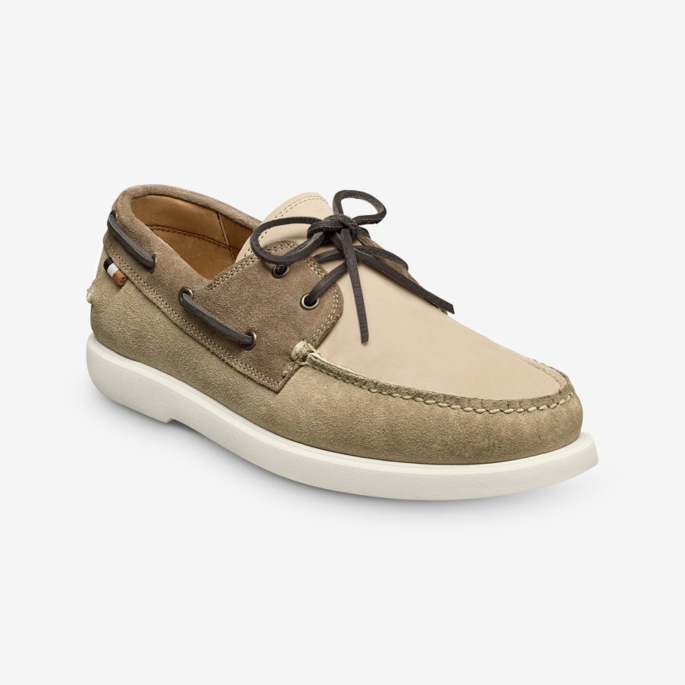 靴 Mername Allen Edmonds Maritime Boat Shoe- Brown — Carriages Fine