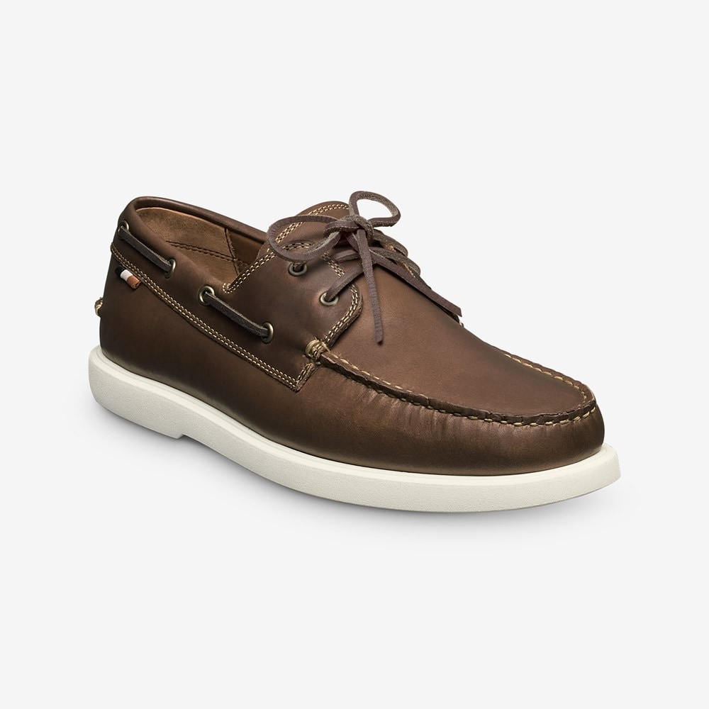 (取寄) アレンエドモンズ メンズ パナマ ボート シューズ Allen Edmonds men Panama Boat Shoes Natural Brown Leather Panama Boat Shoe | Men's Casual | Allen Edmonds