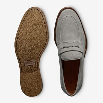 NWT Allen Edmonds mens grey suede‎ penny loafers size 10 Allen Edmonds Men main image 2
