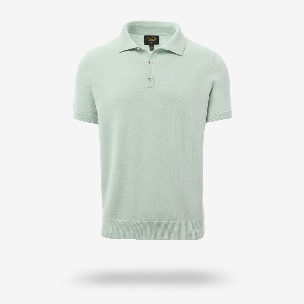 Short Sleeve Knit Polo | Men's Shirts | Allen Edmonds