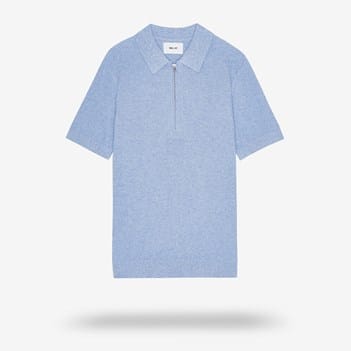 NN07 Hansie Zip-up Polo | Men's Shirts | Allen Edmonds