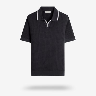 完売 the toe HERALD SHORT SLEEVE POLO KNIT Sold Out The toe HERALD