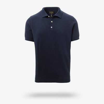 トップス YGM SEE SEE S.F.C BIG NYLON POLO NAVY Hansie 6600 men's polo - Navy Blue - Buy online at NN.07®