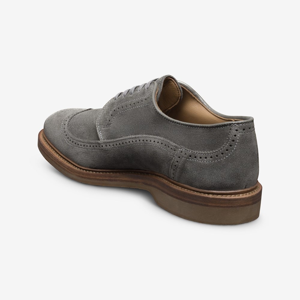 Suede Wingtip Oxford Grey Wingtip Dress Shoes Winston Verse