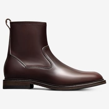 Allen Edmonds Men\'s Brown Leather Zip-Up Boots (J1146) Allen Edmonds York Double Zip Up Ankle Boots Mens 15 3A  main image 3