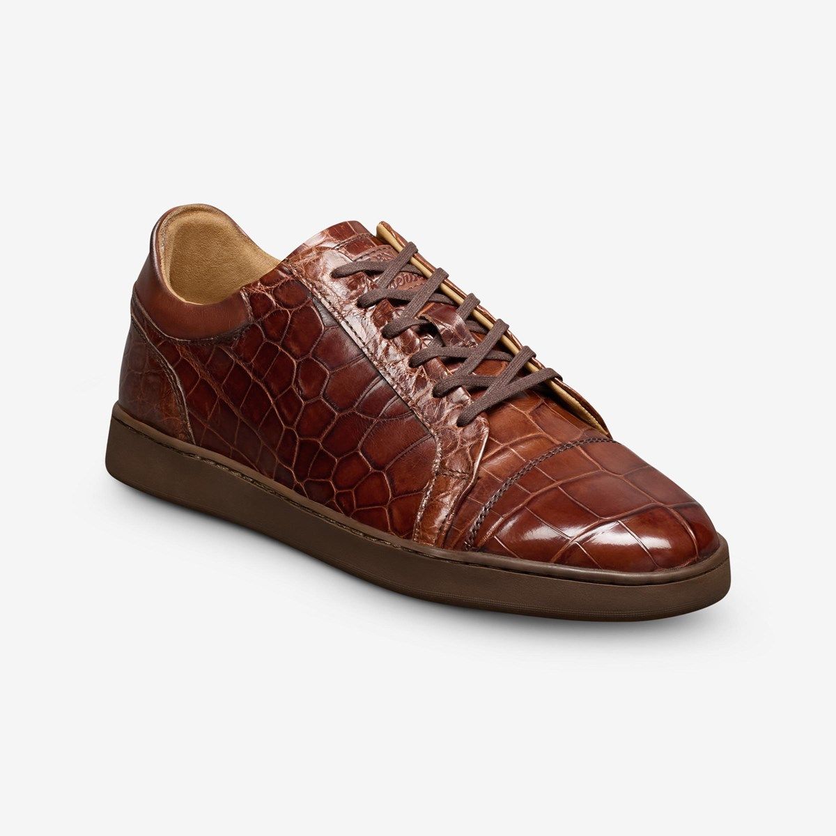 Allen Edmonds Courtside Lace-up Sneakers/Loafers Brown Leather Men size 11.5 E Courtside Lace-up Sneaker | Men main image 4