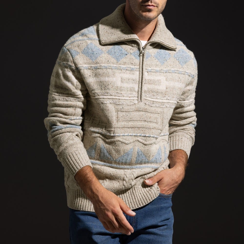 NN07 William Half-zip Sweater | Men's Sweaters | Allen Edmonds