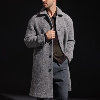 Les Deux Michael Twill Wool Coat | Men's Outerwear | Allen Edmonds