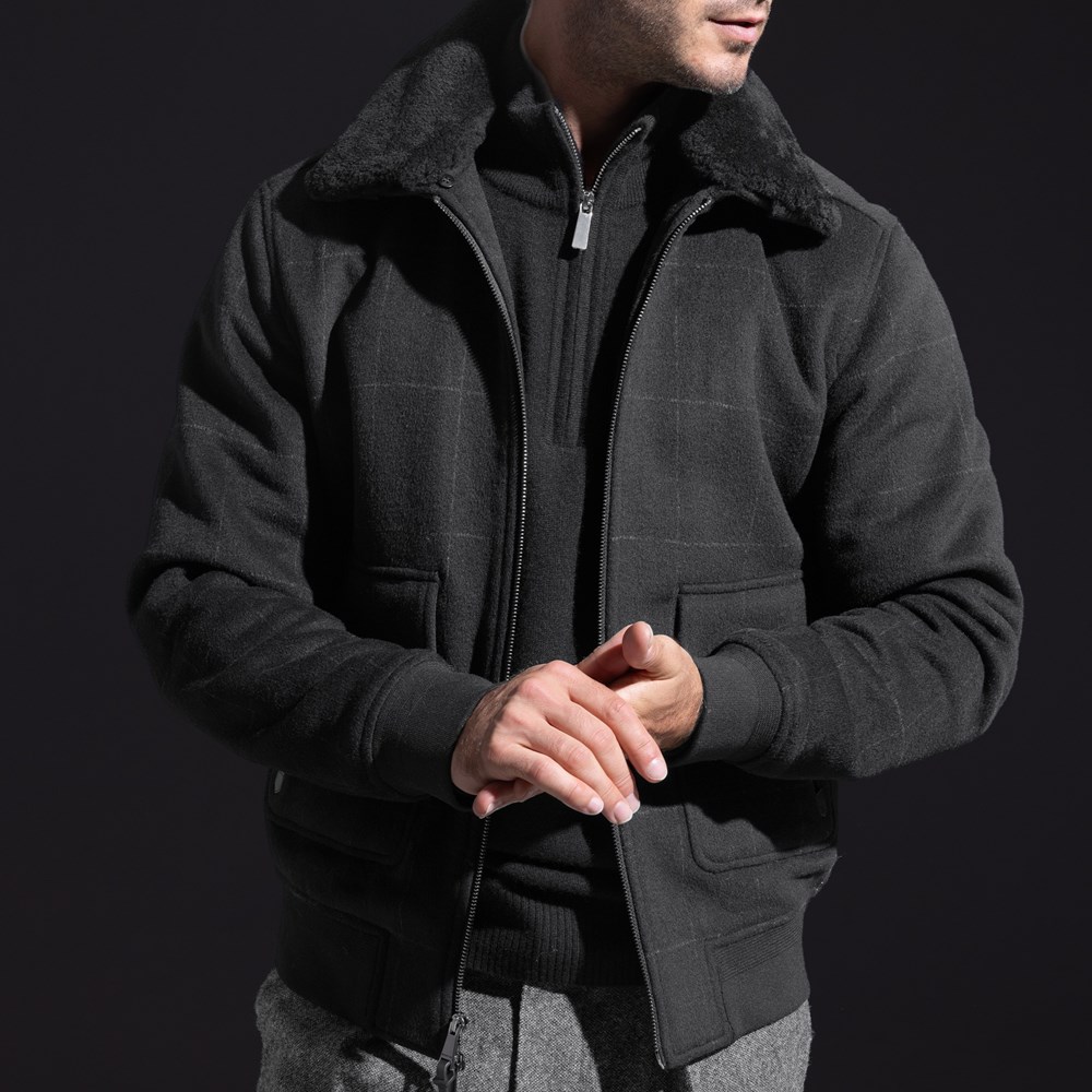 Bugatchi Full-zip Bomber Jacket | Men's Outerwear | Allen