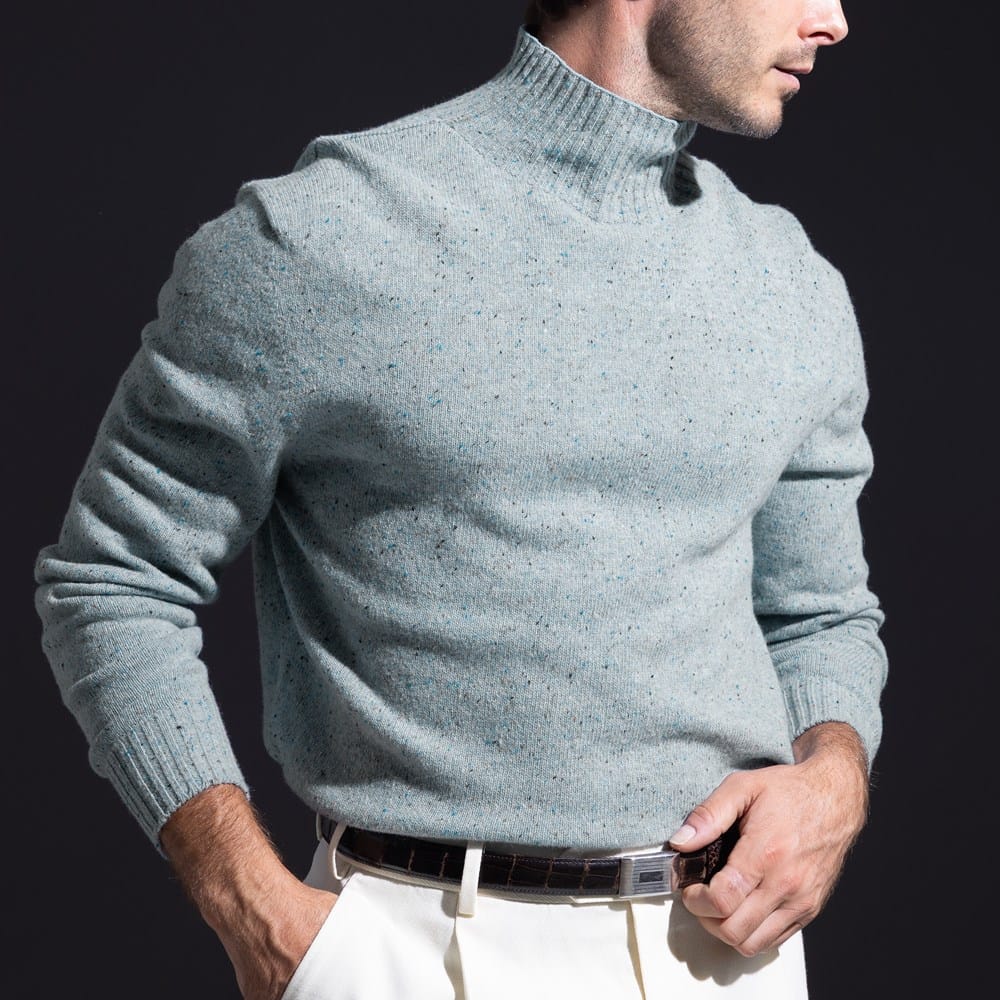メンズウェア felkod Mock Neck Heart Cut sew NN07 Aksel Mock-neck Sweater | Men's Sweaters | Allen Edmonds