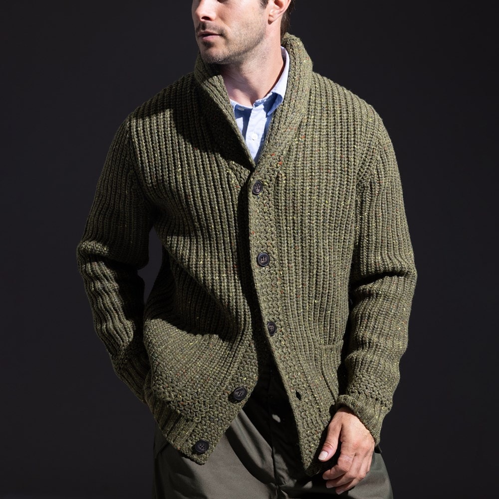 Schott® N.Y.C. Shawl Collar Cardigan | Men's Shirts | Allen
