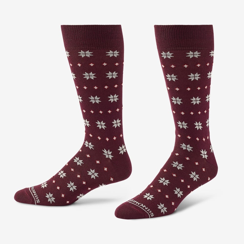 mens holiday dress socks Fair Isle funny christmas socks