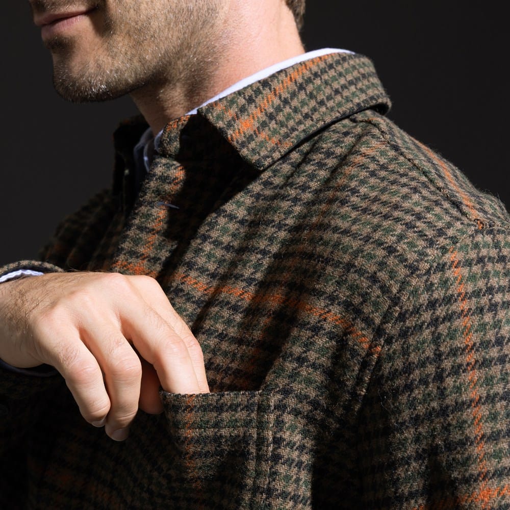 Les Deux Kody Houndstooth Overshirt | Men's Shirts | Allen Edmonds