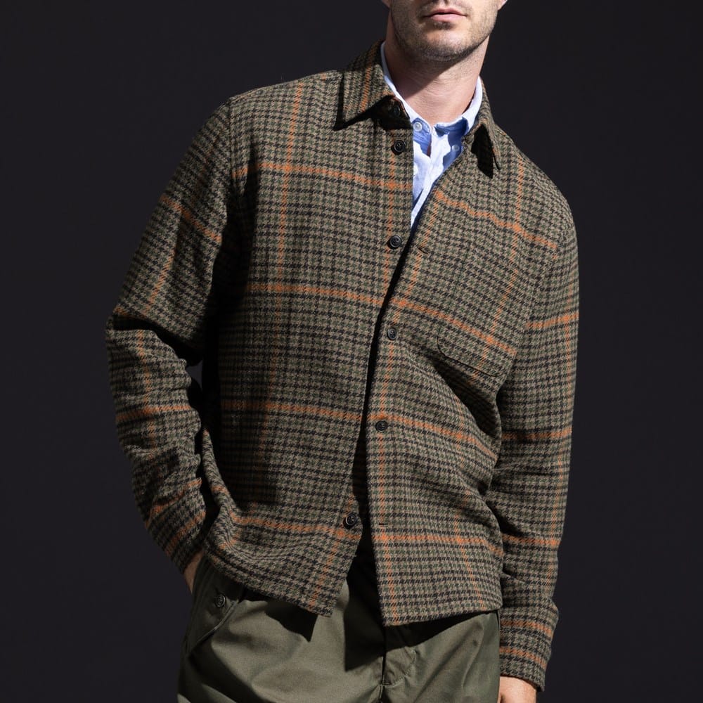 Les Deux Kody Houndstooth Overshirt | Men's Shirts | Allen Edmonds
