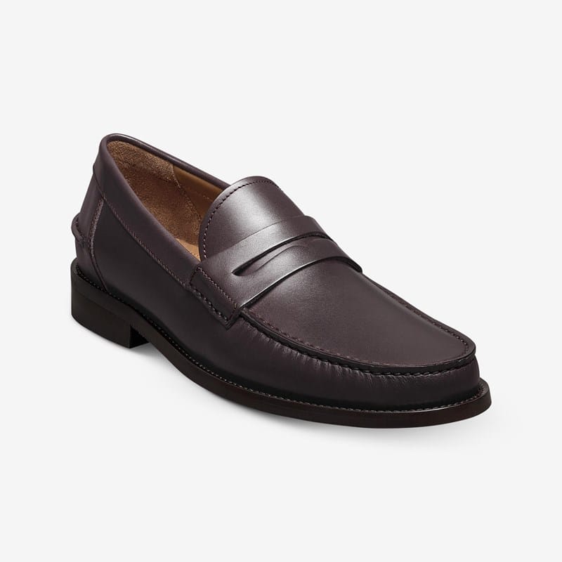Allen Edmonds Sorrento Penny Loafer in Burgundy Leather, size 10.0 D