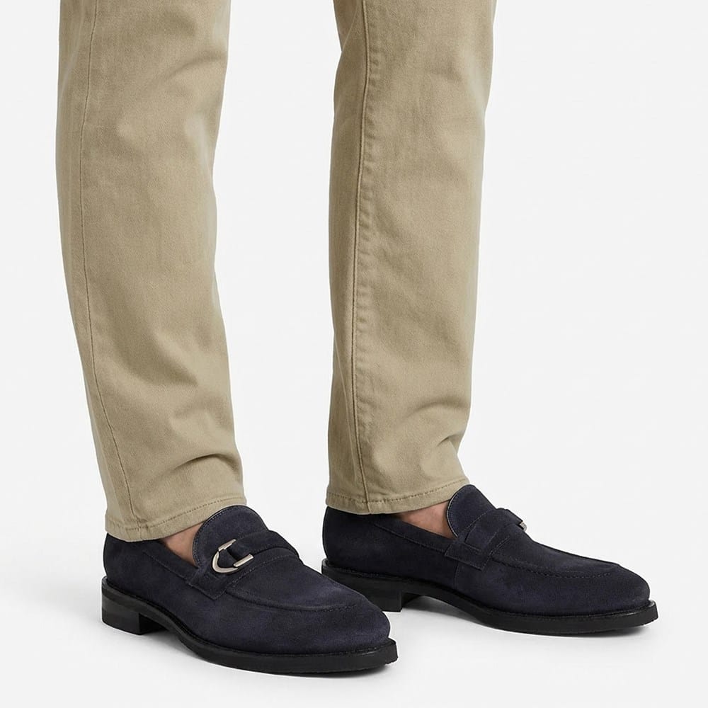 mens suede dress loafers Hugo Boss Men's Gavrie Loafer - Navy Mens Boss By Gavrie Suede Dress Loafer PPXID Men's Suede Dress Loafers