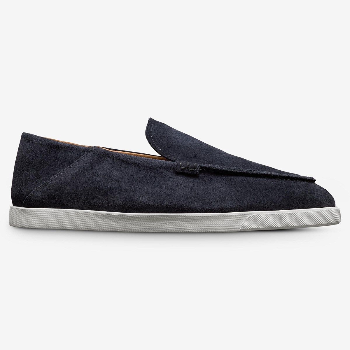 Allen Edmonds Navy Suede Slip-Ons Allen Edmonds Sea Island Penny Loafers Navy Suede Mens Size  main image 4