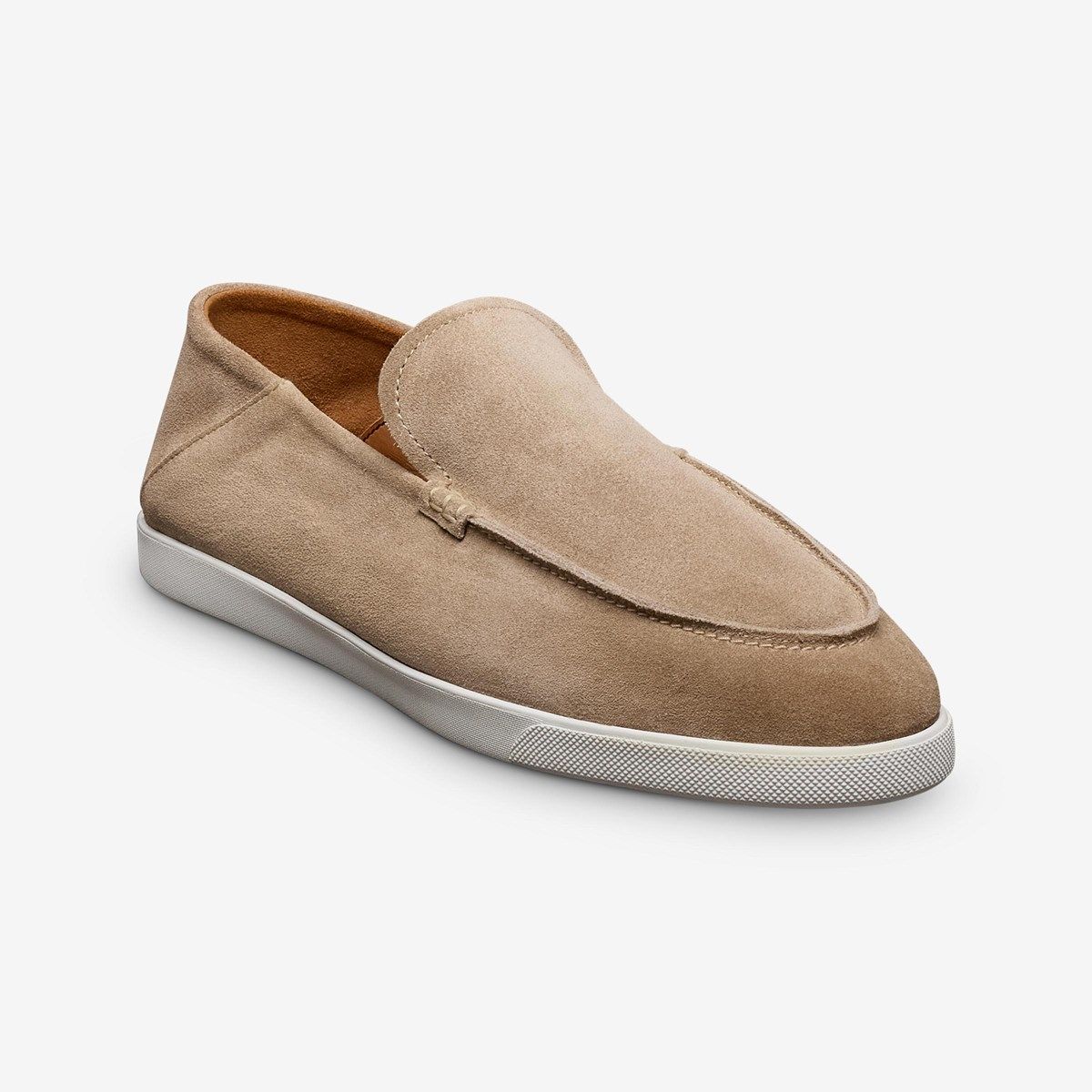 Allen Edmonds Alpha Woven Suede Slip On Loafer Shoes Mens Size 8D Tan Vintage Allen Edmonds Foley Brown Woven Loafers 10B - Etsy main image 4
