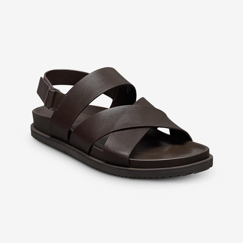 Allen Edmonds Davenport Sandal Sandals in Espresso Leather, size 7.0 D