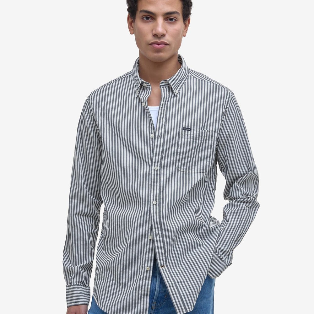 Barbour Cresswell Seersucker Shirt | Men's Shirts | Allen Edmonds