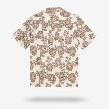 Les Deux Lesley Flower Jacquard Short-sleeve Shirt | Men's Shirts