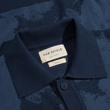 Far Afield Zigger Short-sleeve Cardigan | Men's Shirts | Allen Edmonds